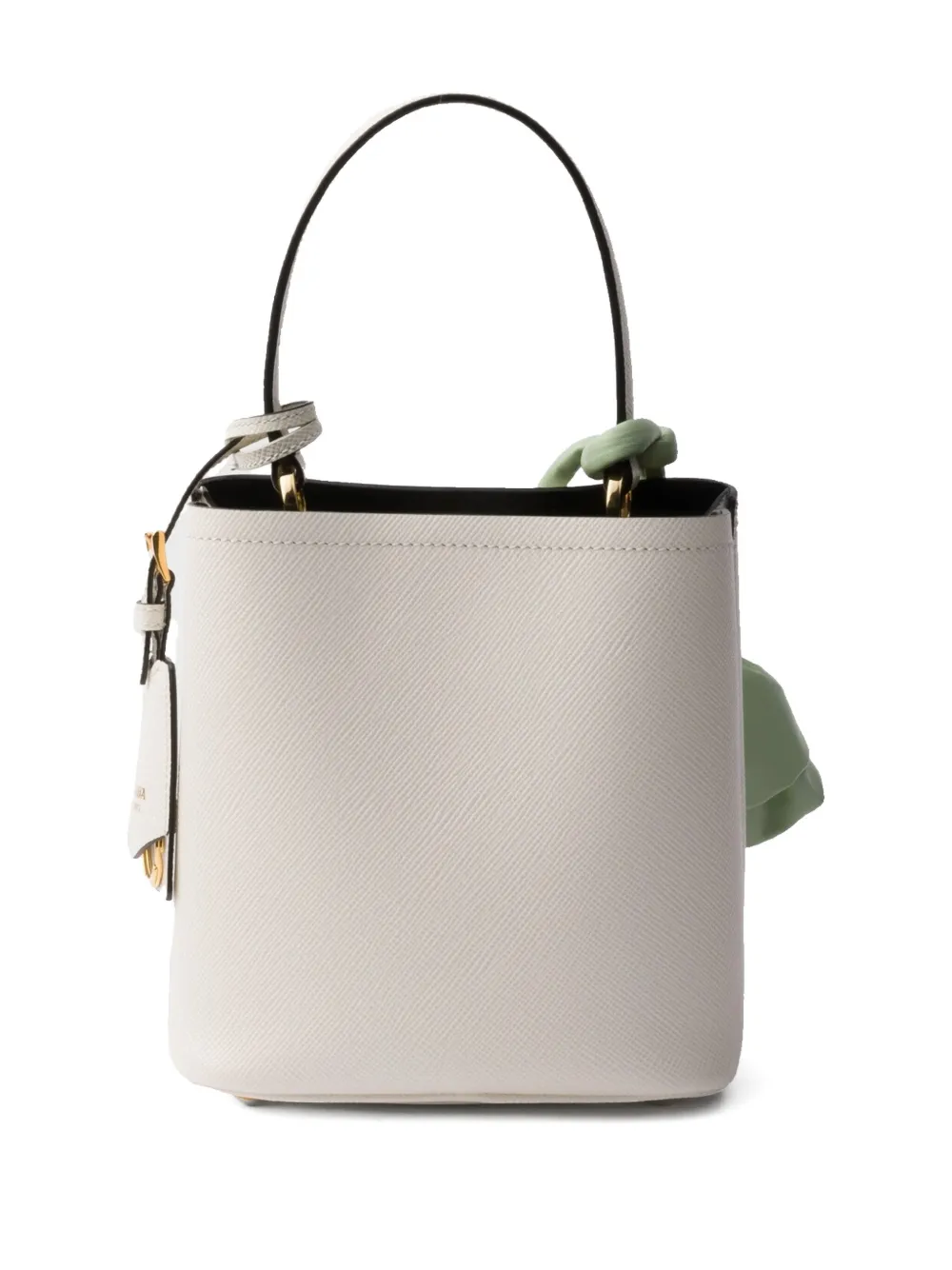 Prada Panier Saffiano mini-tas Wit