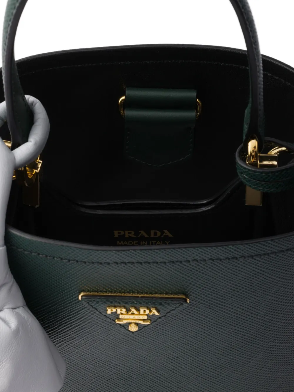 Prada Panier Saffiano mini0tas Groen