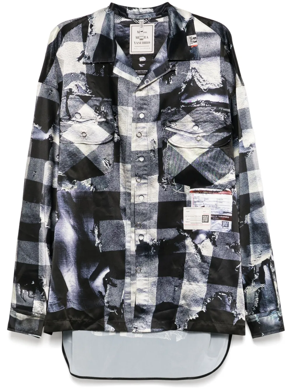 Maison MIHARA YASUHIRO camisa con estampado gráfico | blanco | Image 1