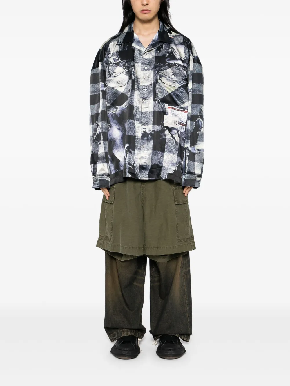 Maison MIHARA YASUHIRO Overhemd met print - Wit