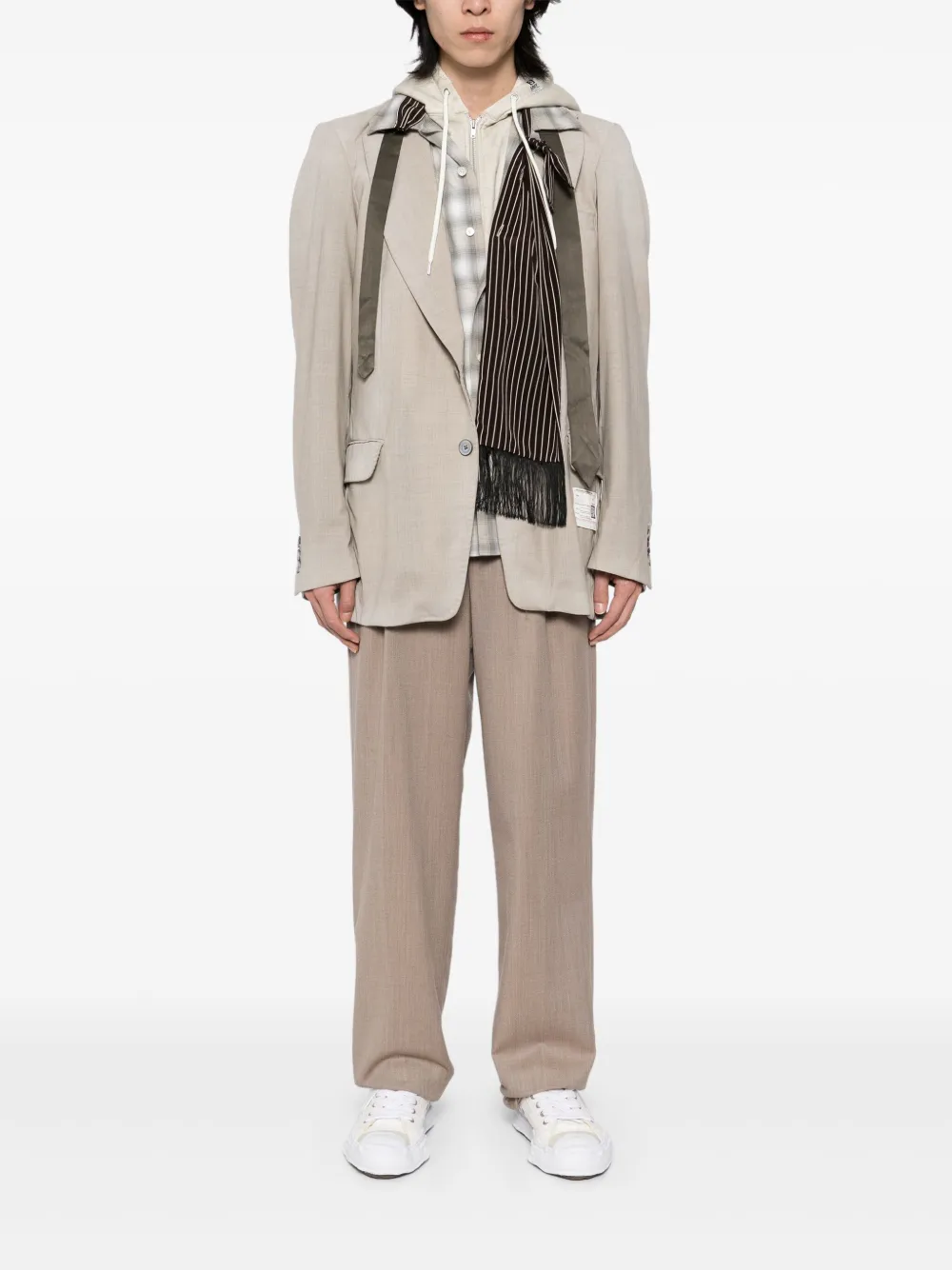 Maison MIHARA YASUHIRO Gelaagde blazer - Beige