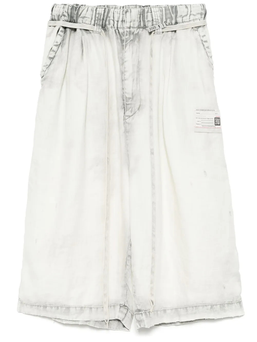 Aged Linen wide shorts