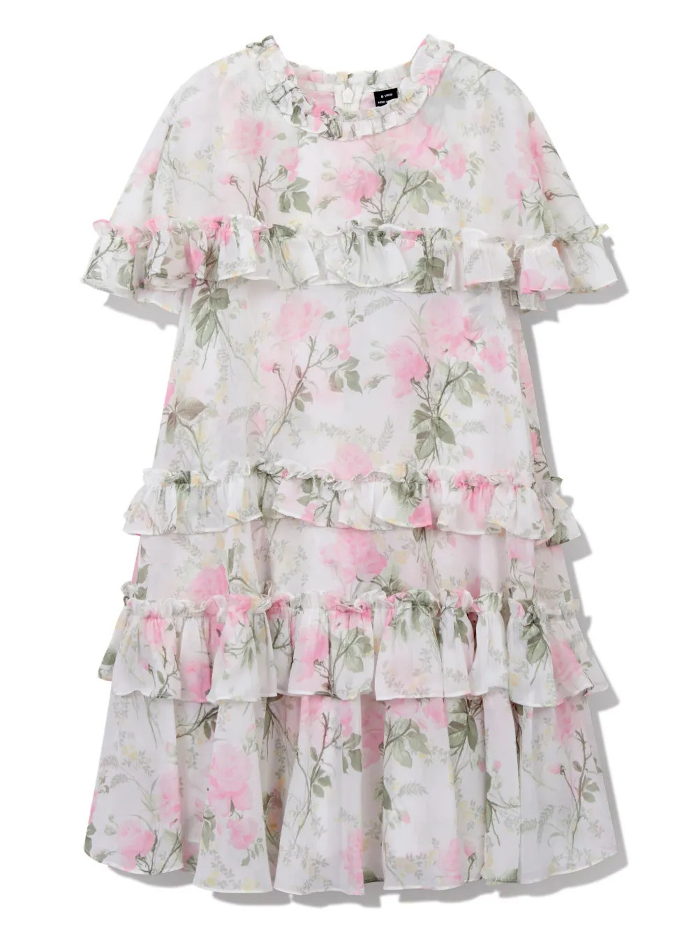 Needle & Thread Floral Dress In White