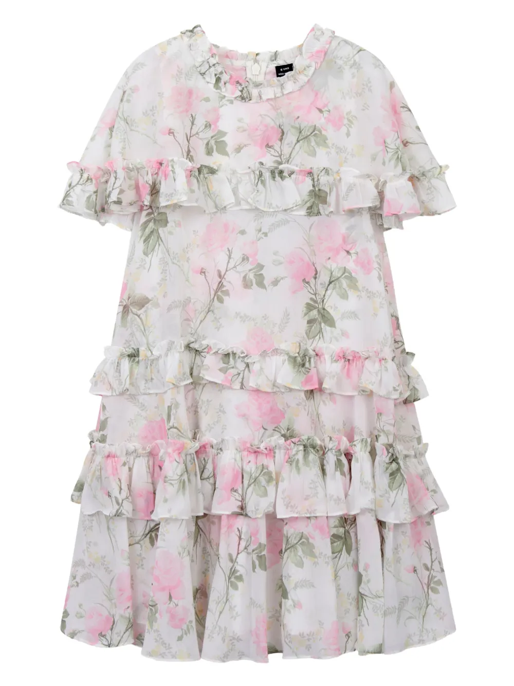 NEEDLE & THREAD KIDS floral dress - Bianco