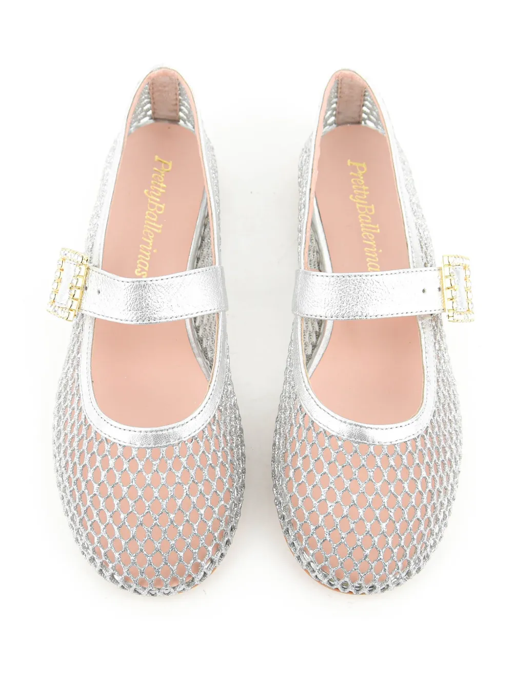 Paul Warmer Mesh ballerina's Zilver