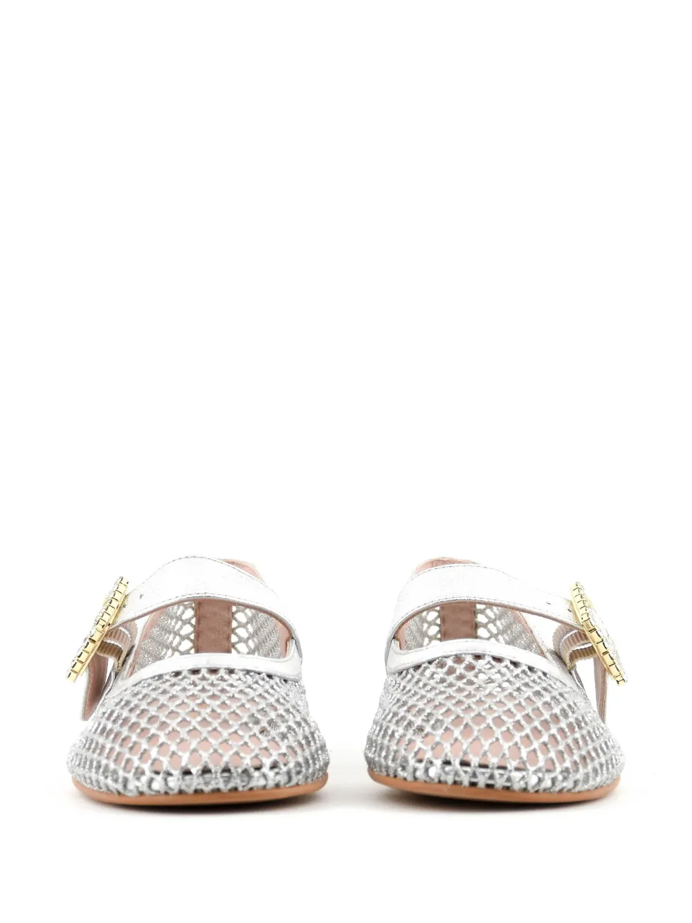 Paul Warmer Mesh ballerina's Zilver