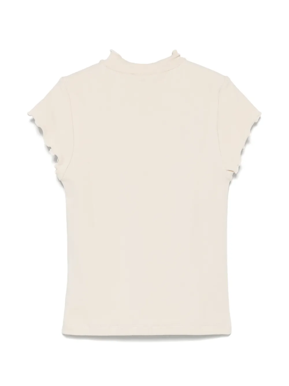 Donsje Geribbeld T-shirt - Beige