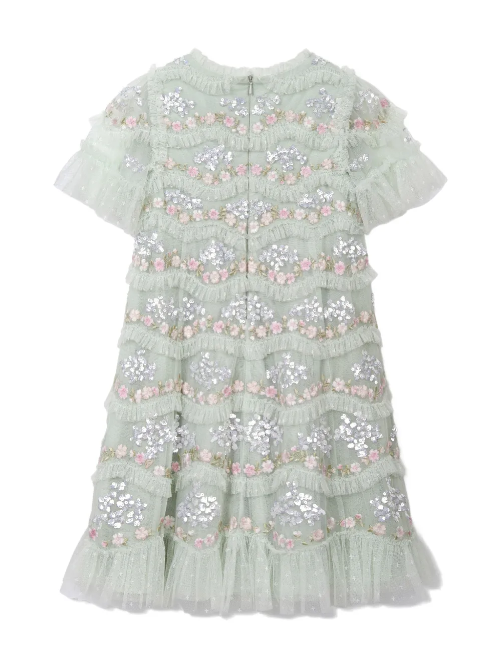 NEEDLE & THREAD KIDS Jurk verfraaid met pailletten Blauw