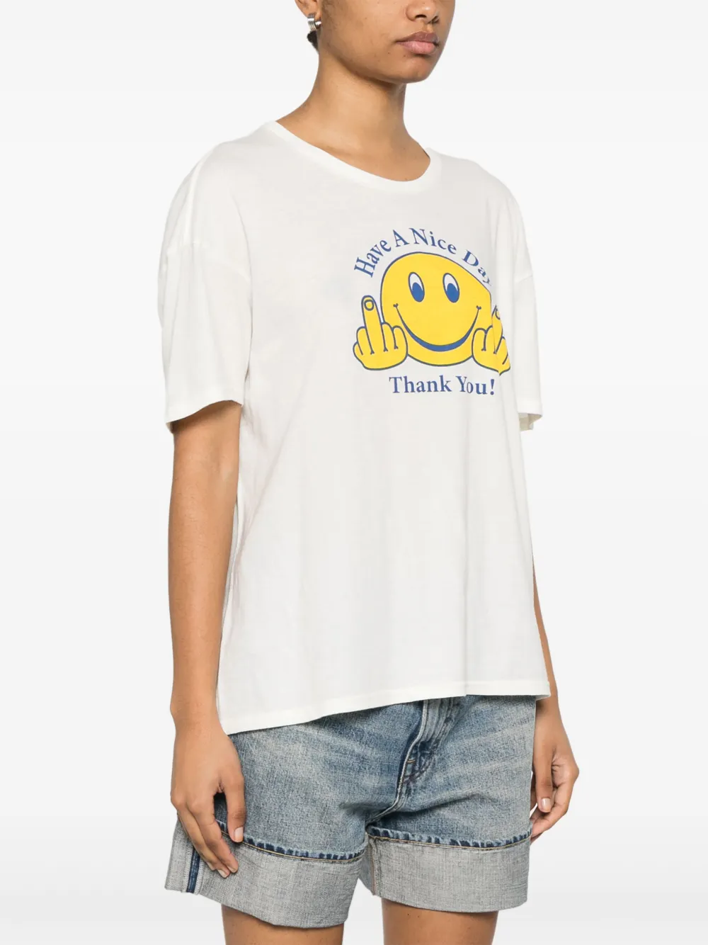 Shop R13 Have A Nice Relaxed Day T-shirt In Nude