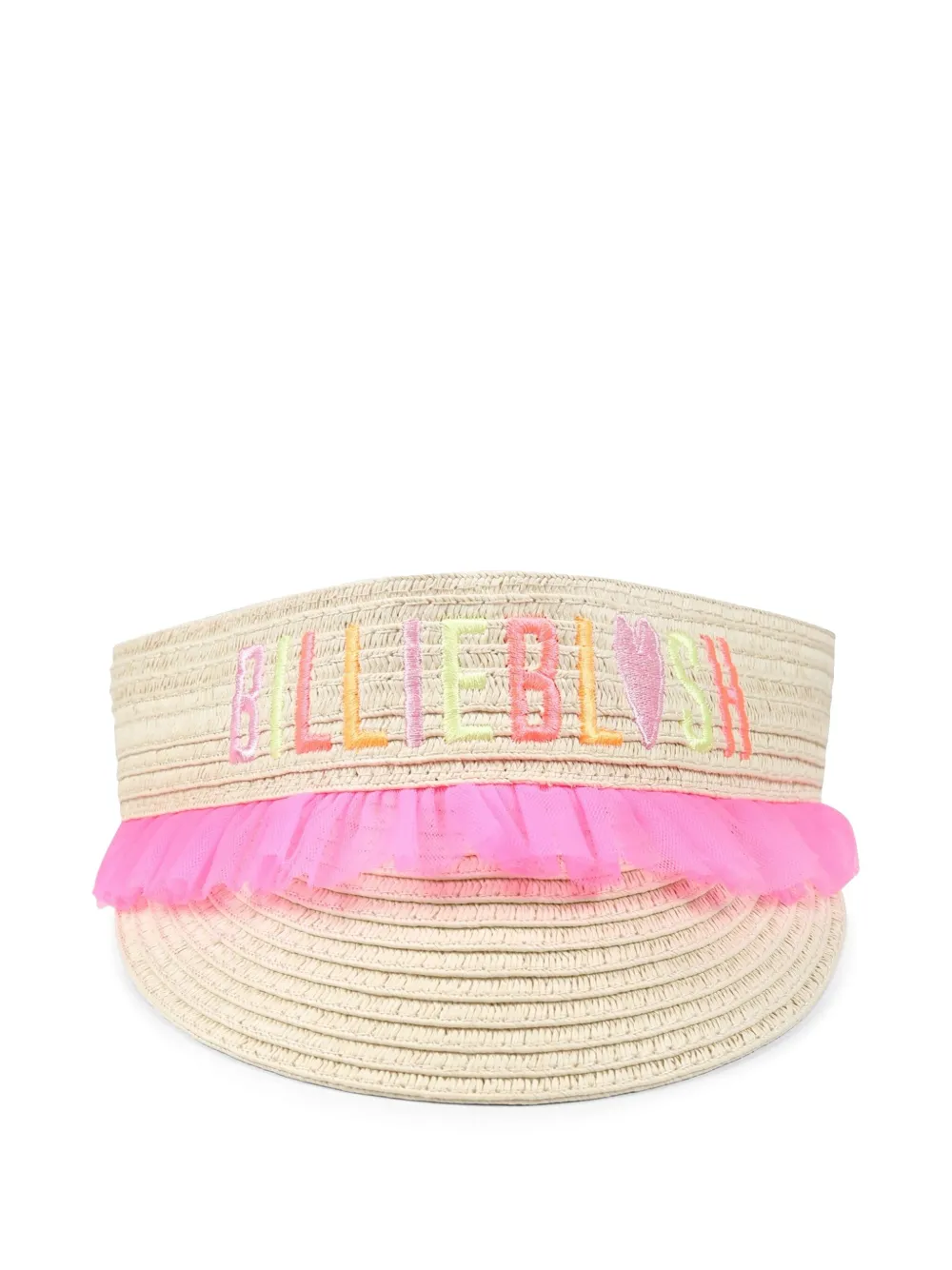 Billieblush logo-embroidered visor | Neutrals | Image 1