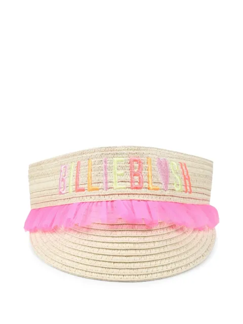 Billieblush logo-embroidered visor