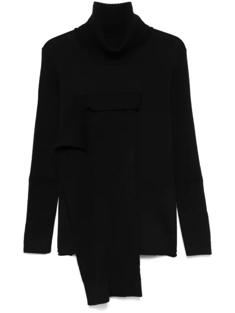 Yohji Yamamoto suéter con cuello redondo