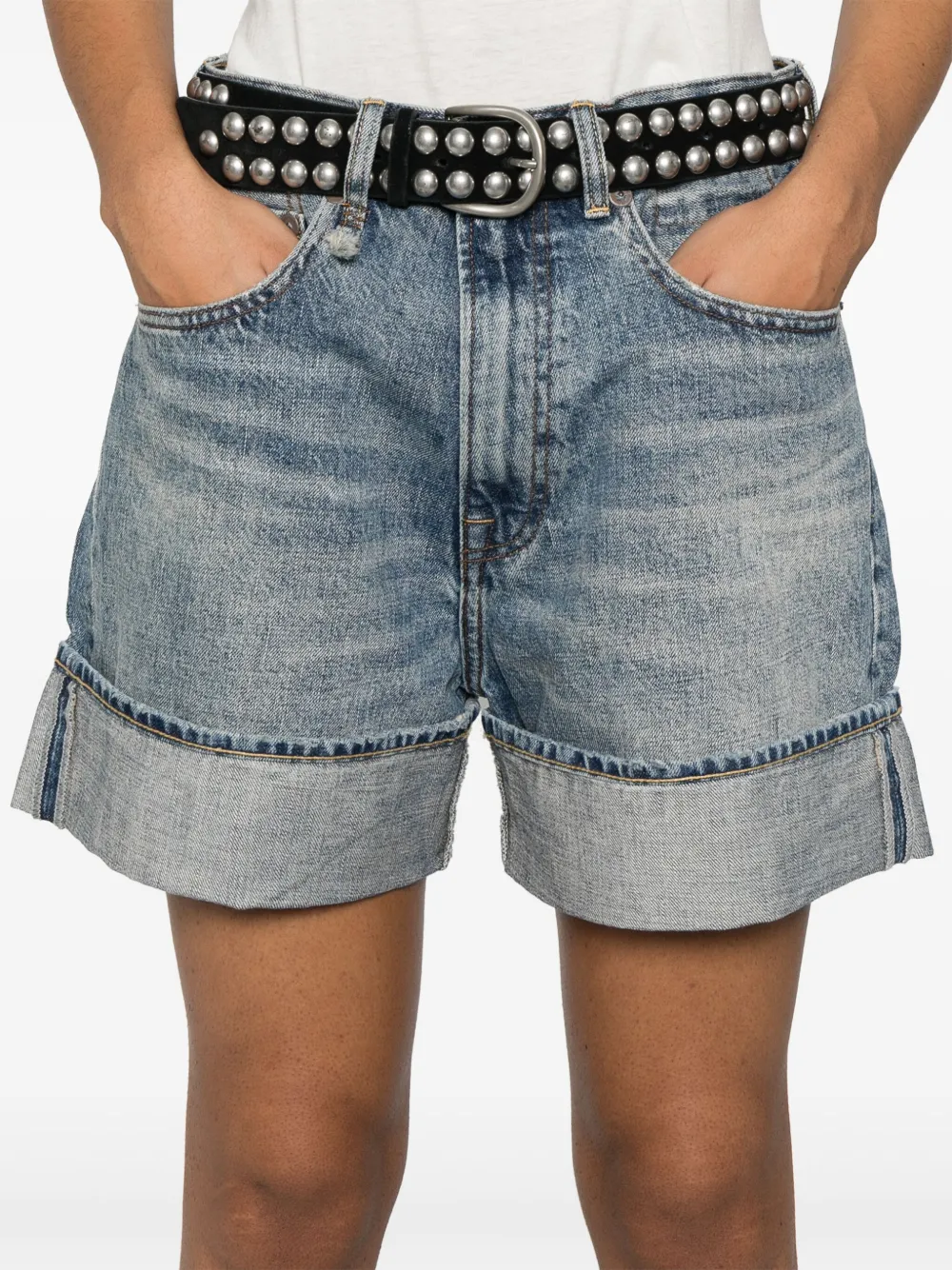 R13 Nina shorts Blauw