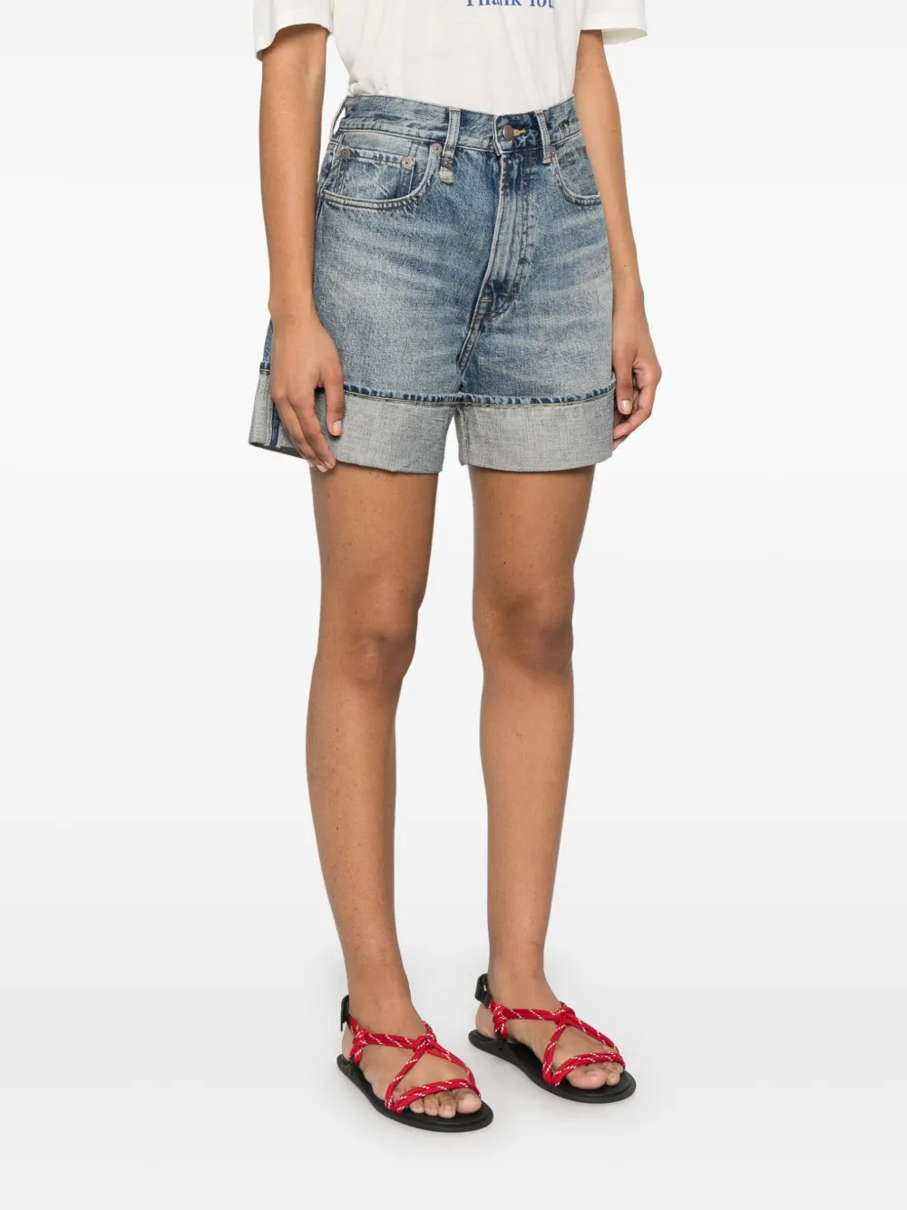 R13 Nina shorts Blauw