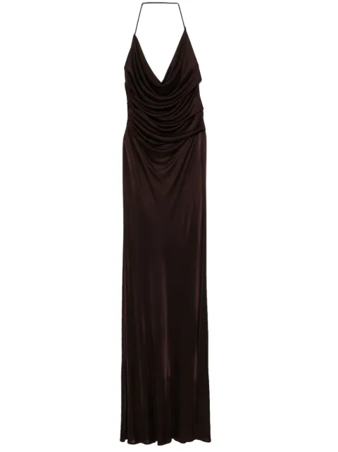 Elisabetta Franchi vestido largo con espalda abierta