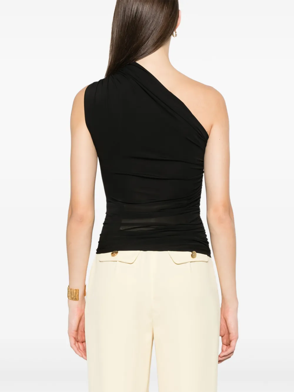 ELISABETTA FRANCHI ONE-SHOULDER TOP