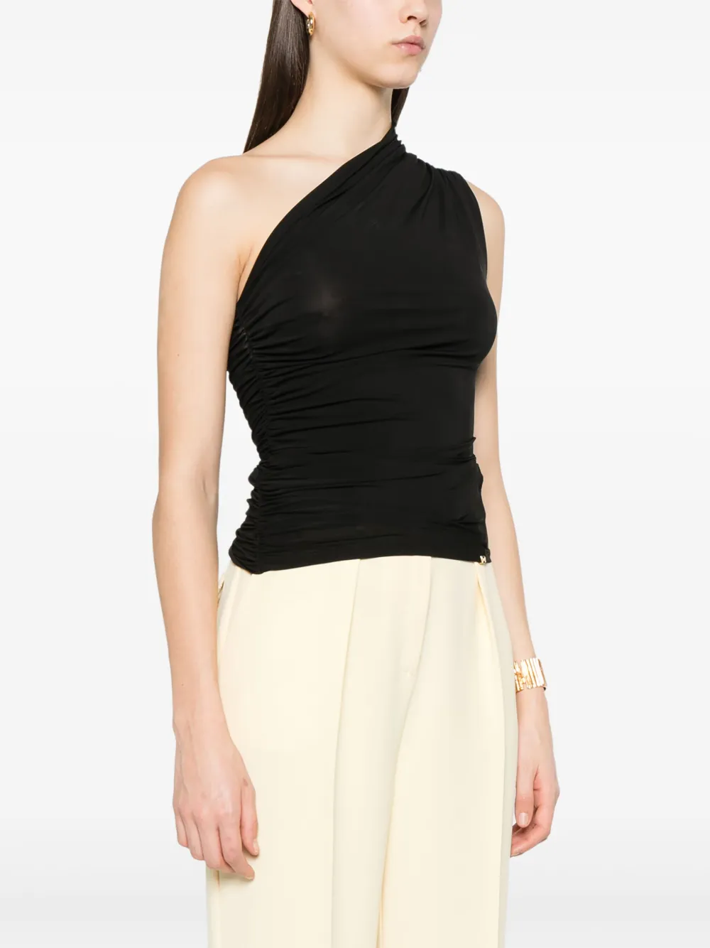 ELISABETTA FRANCHI ONE-SHOULDER TOP