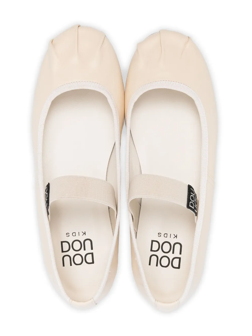 Douuod Kids leather ballet flats Neutrals