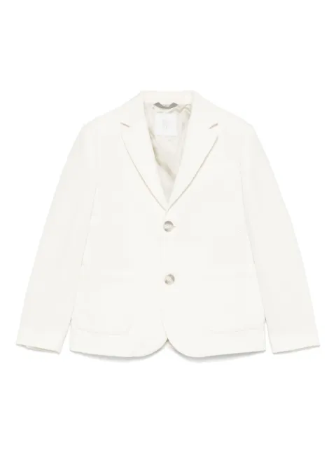 Eleventy Kids herringbone blazer