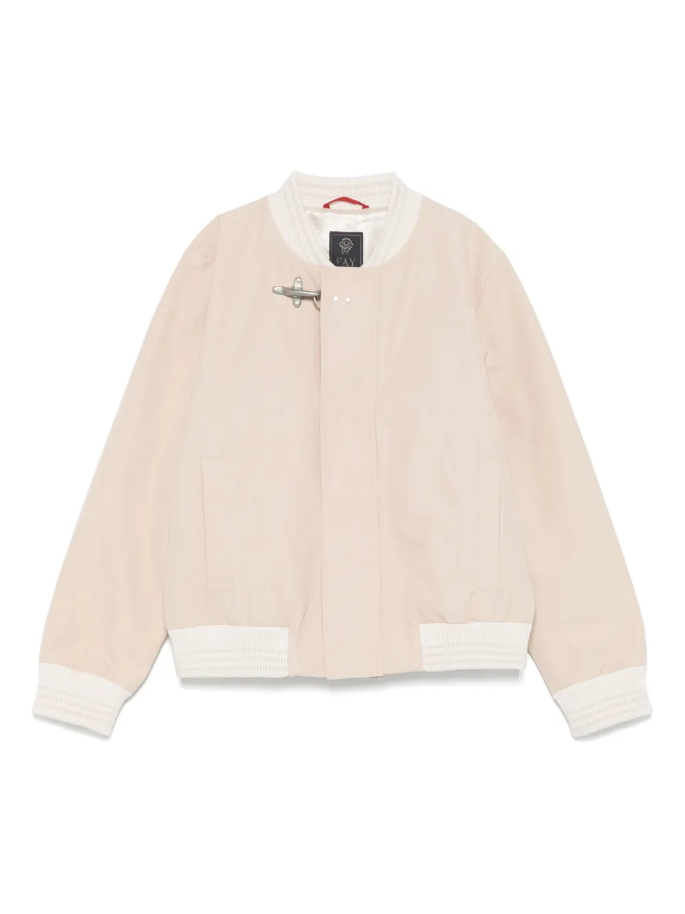Fay Kids Jaqueta bomber com detalhe de gancho | Neutro | Image 1