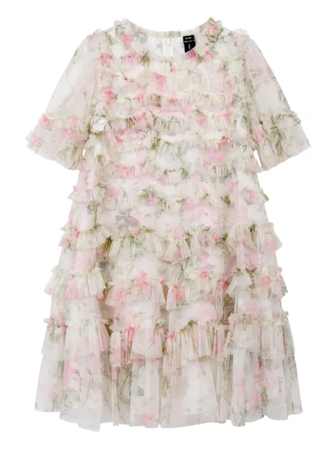 NEEDLE & THREAD KIDS All-over-Rose dress