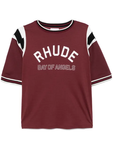 RHUDE lightning jersey T-shirt 