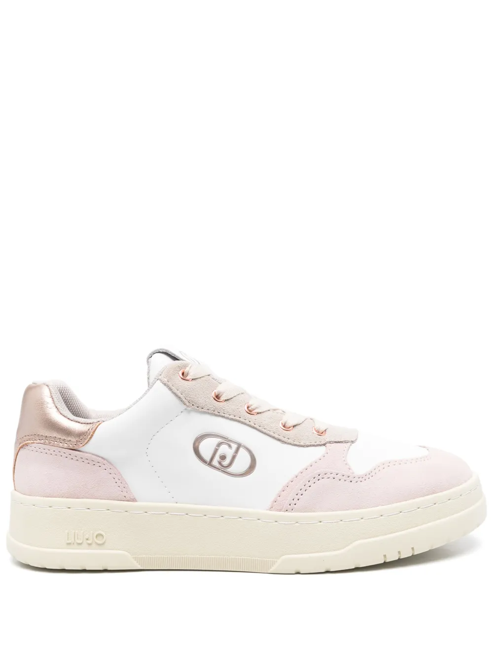 LIU JO suede and leather sneakers White