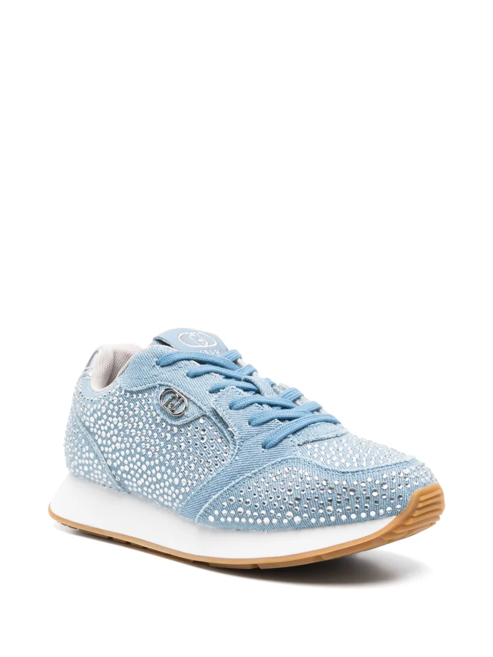 LIU JO Sneakers verfraaid met stras - Blauw