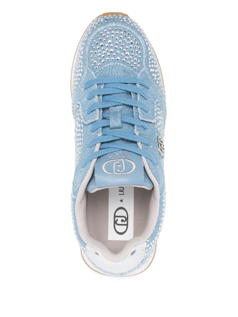 LIU JO rhinestone-embellished sneakers Blue