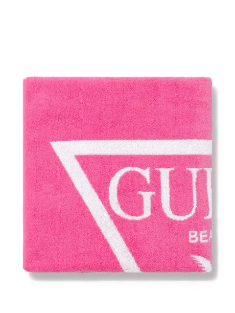guess kids toalla con logo en jacquard