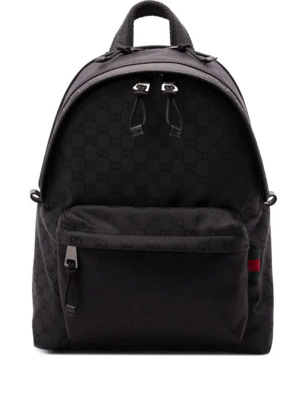 ★GUCCI★ Medium GG Backpack Black 826364FAD721047 826364FAD GG canvas medium backpack in black canvas | GUCCI® US
