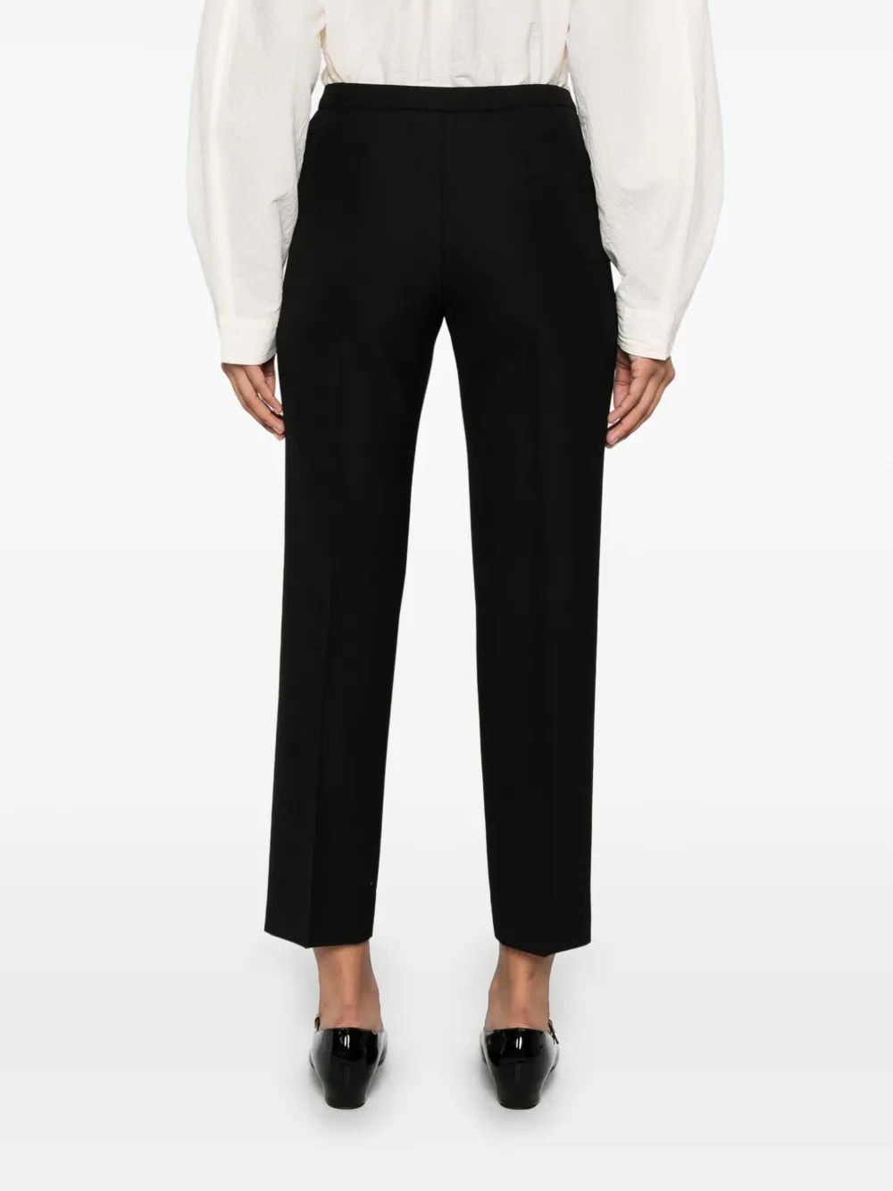 TOTEME Cropped straight broek Zwart