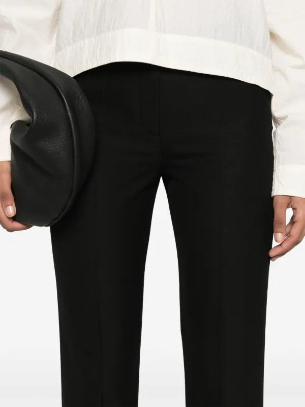 【Toteme】クロップドストレートパンツ TOTEME クロップド ストレートパンツ | ブラック | FARFETCH JP