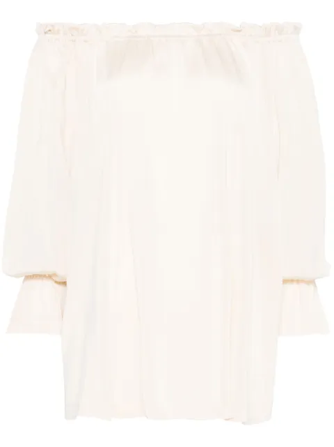 Alberta Ferretti blusa con hombros descubiertos