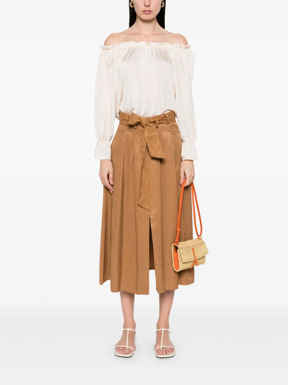 Alberta Ferretti Off-shoulder blouse - Beige