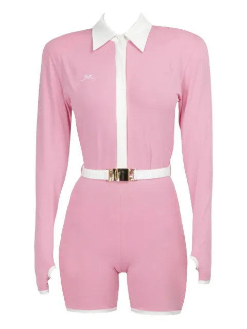Rowen Rose belted jersey jumpsuit