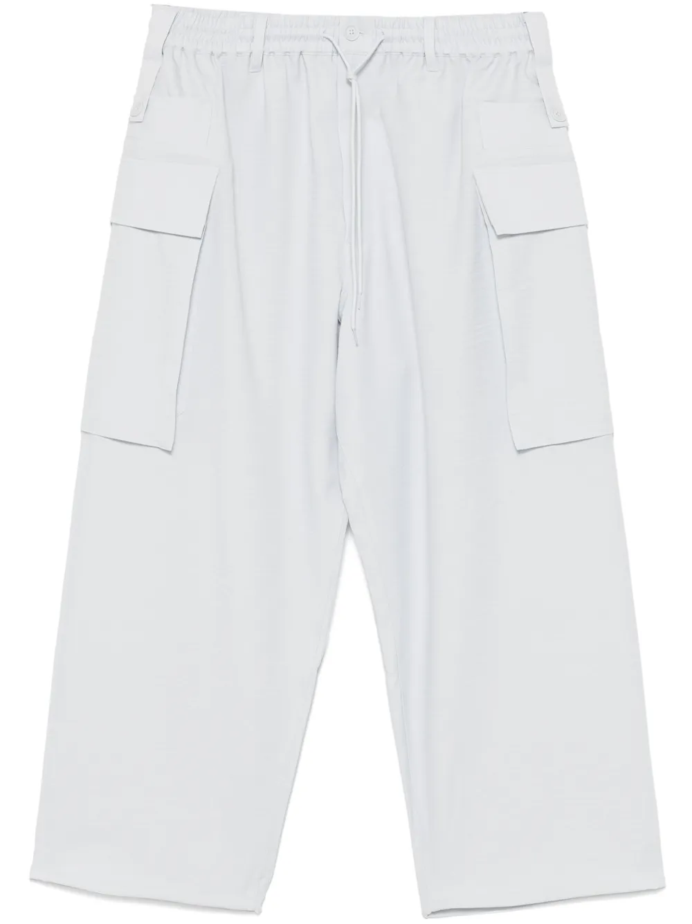 Y-3 Cargo broek met wijde pijpen Blauw