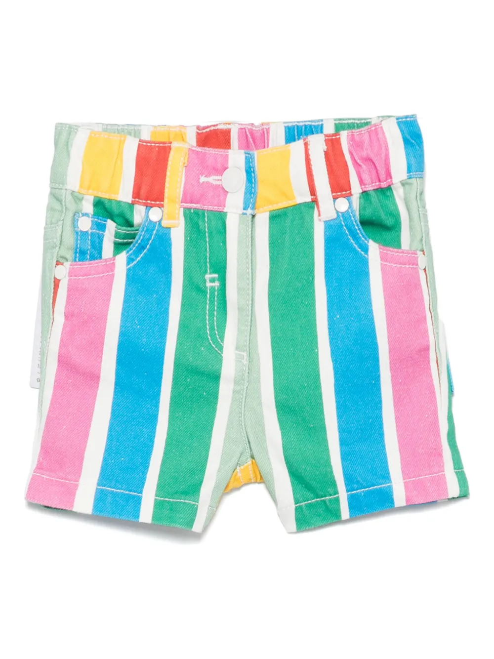 Stella McCartney Kids Gestreepte shorts Blauw