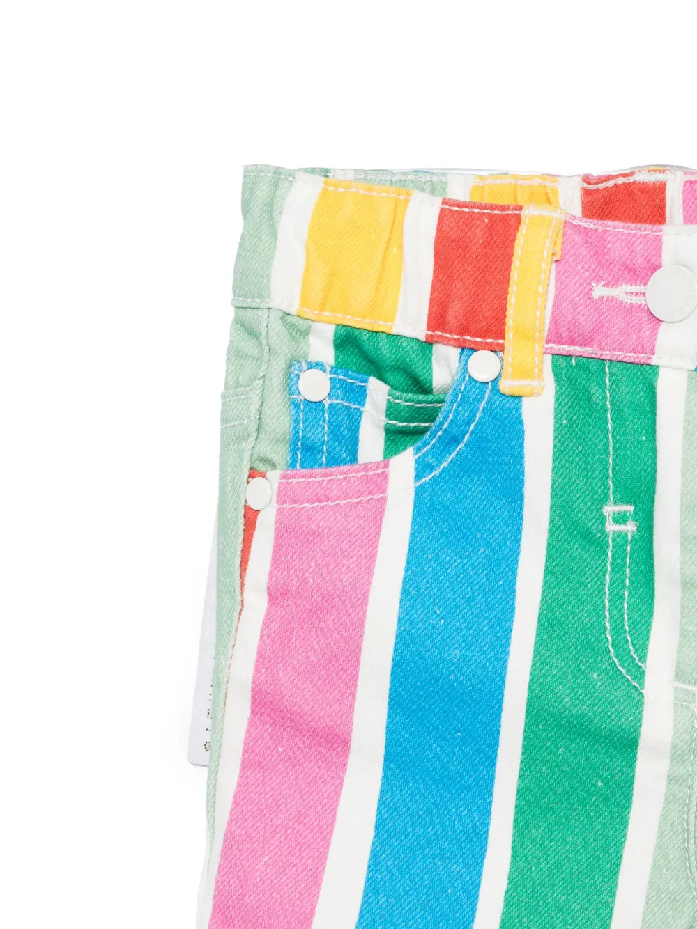 Stella McCartney Kids Gestreepte shorts Blauw