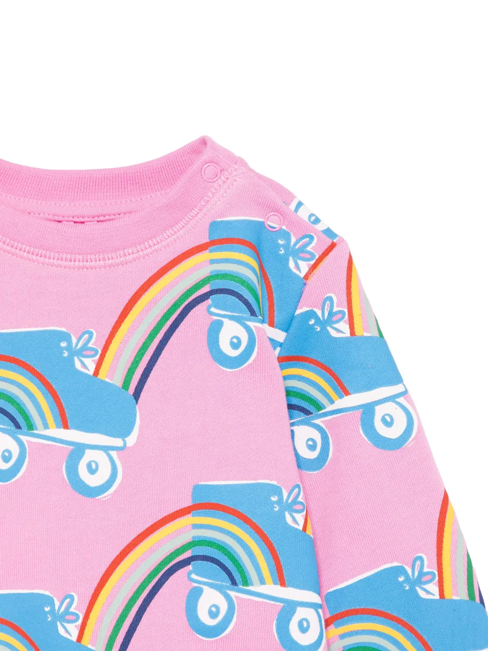 Stella McCartney Kids Joggingbroek met Rollerskate Rainbow-print Roze