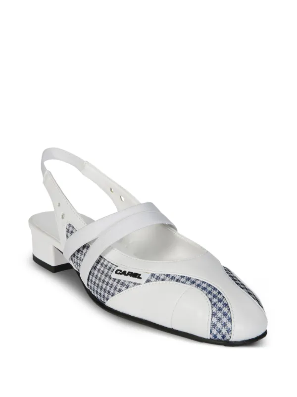 サンダル・ミュール CAREL Sling Back Peachy - Carel - Leather - White 28755971_58055713_600.jpg