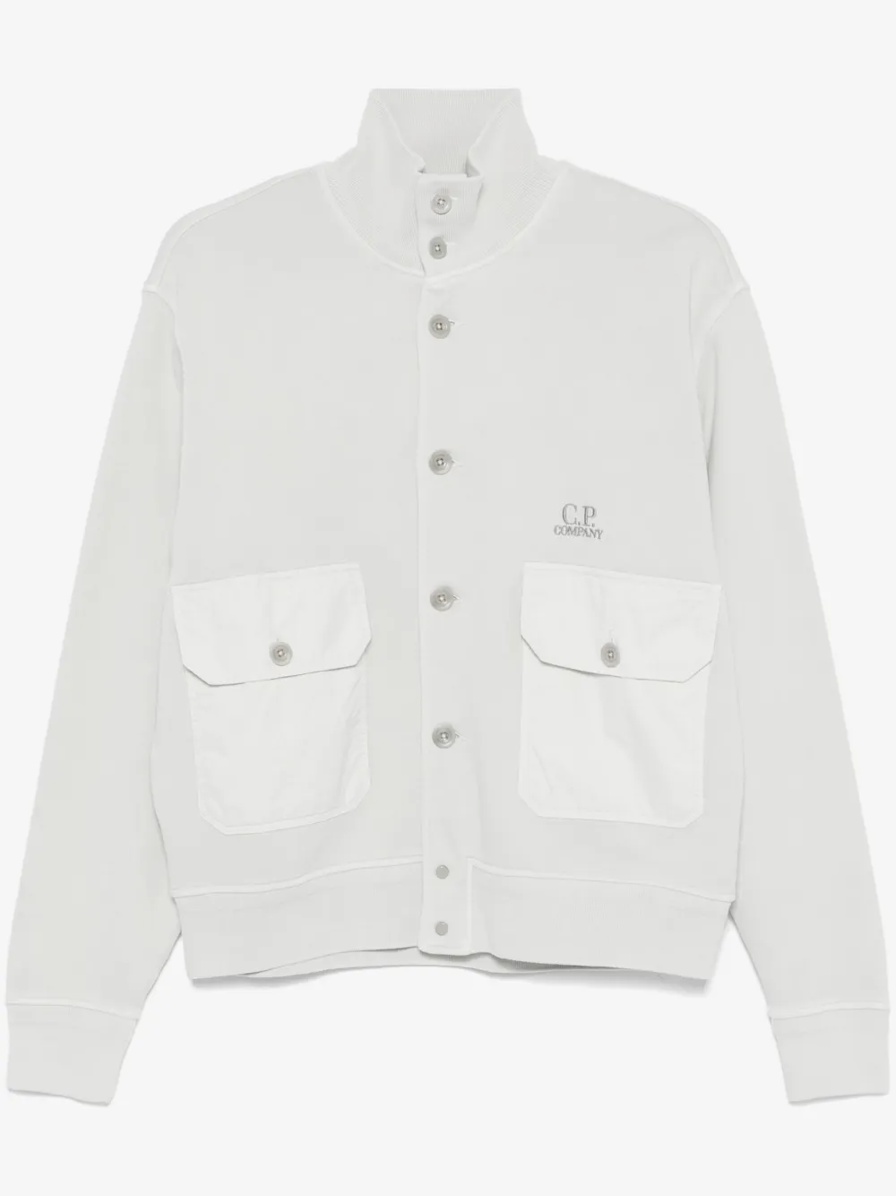 C.P. Company diagonal-fleece cotton sweatshirt | Grey | Image 1
