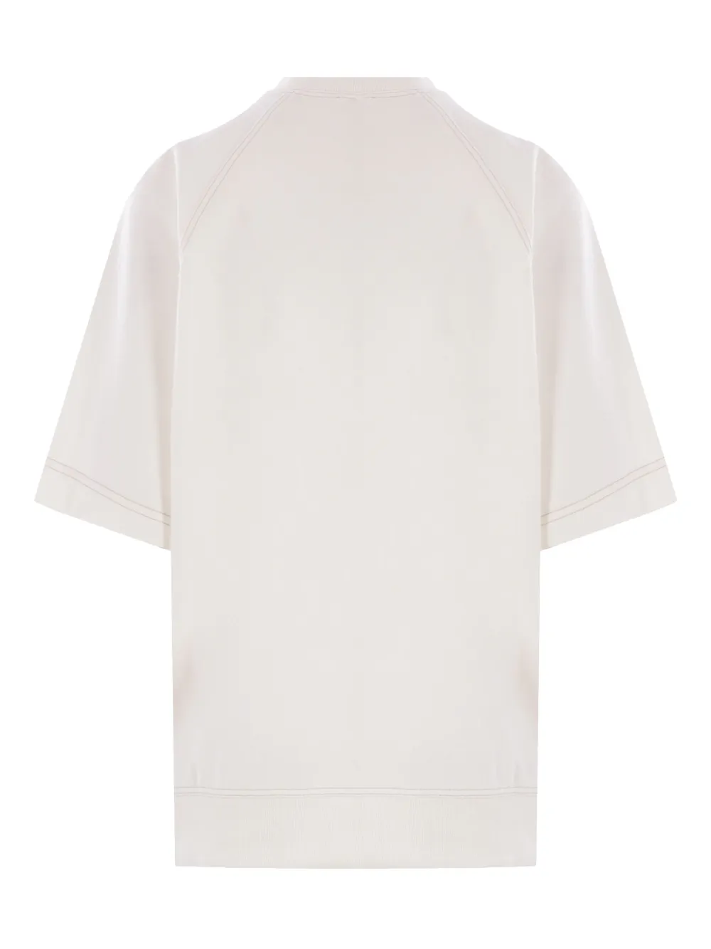 Brunello Cucinelli T-shirt met geborduurd logo - Wit