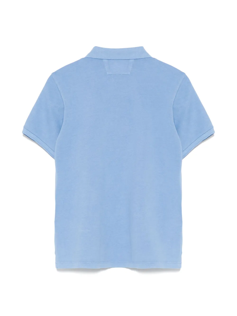 Shop C.p. Company Logo-patch Polo Shirt In Blue