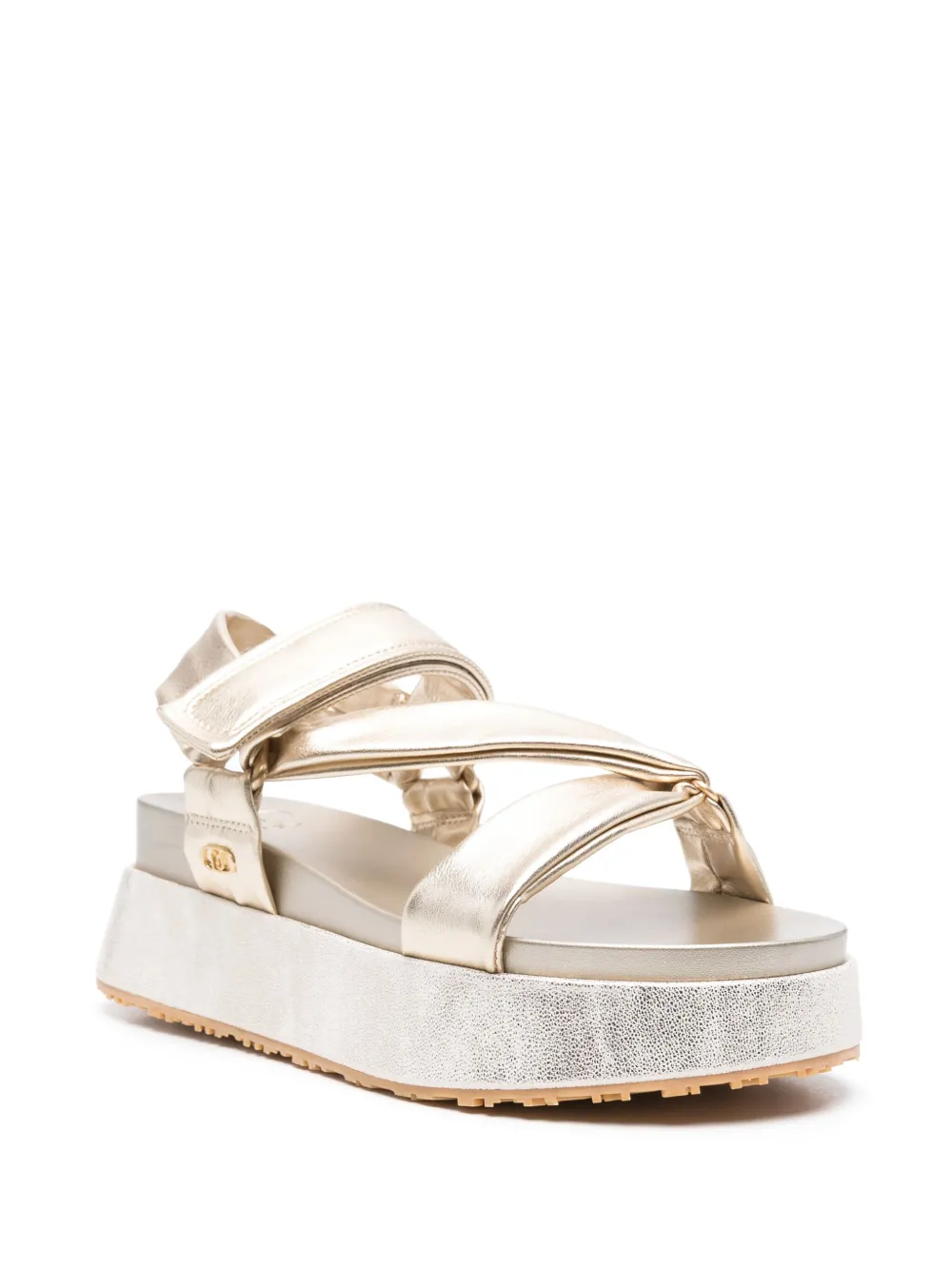 LIU JO 40mm platform sandals Gold