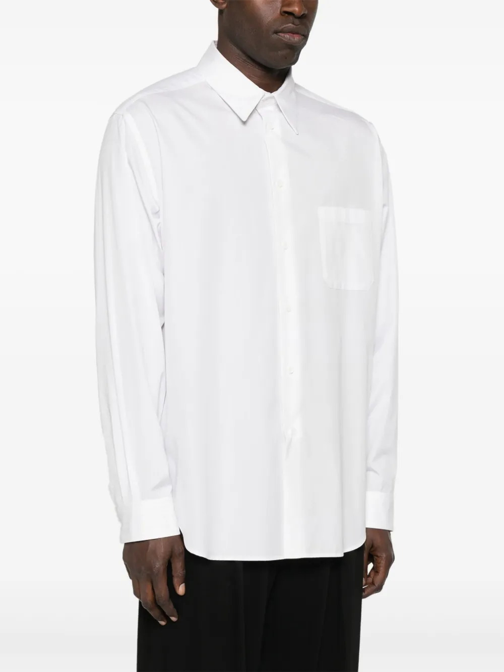 Yohji Yamamoto Katoenen overhemd Wit
