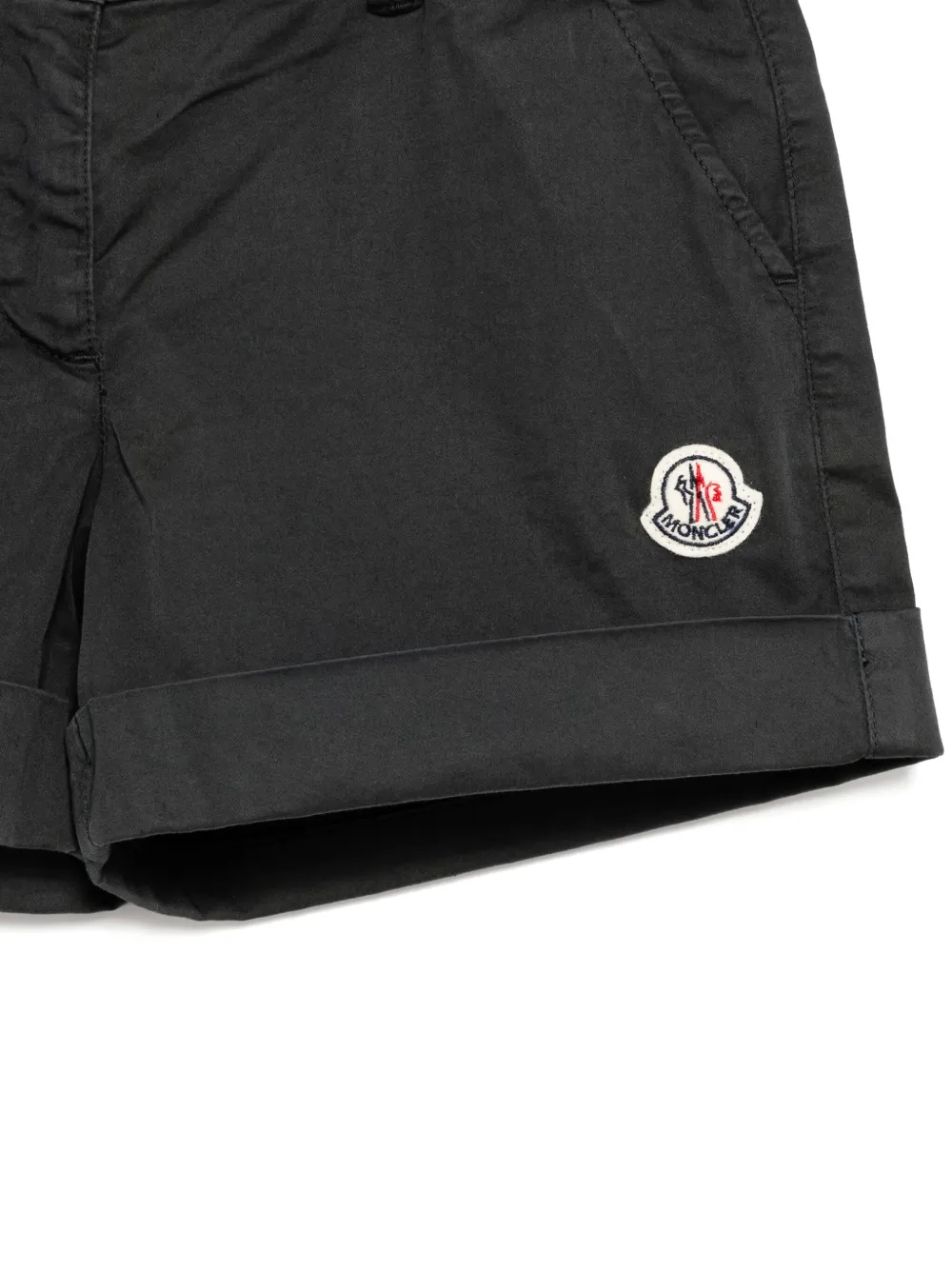 Moncler Enfant Shorts met logo Grijs