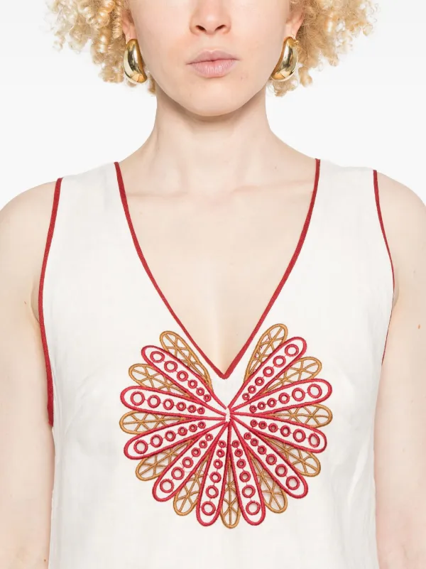 faithfull the brand rafa midi dress Faithfull - Goldie Floral Off White Rafa Midi Dress