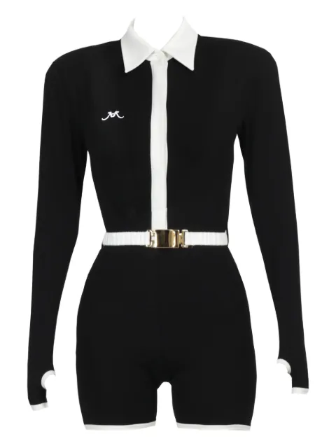 Rowen Rose belted jersey jumpsuit