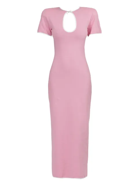 Rowen Rose cut-out jersey midi dress